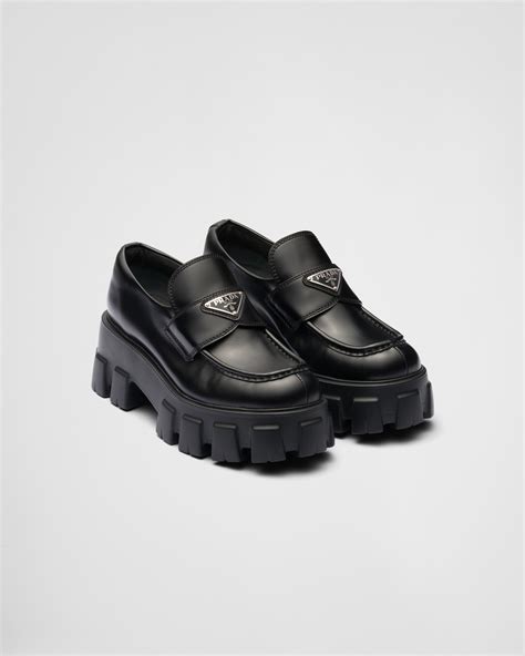 prada loafers platform|chunky prada loafers.